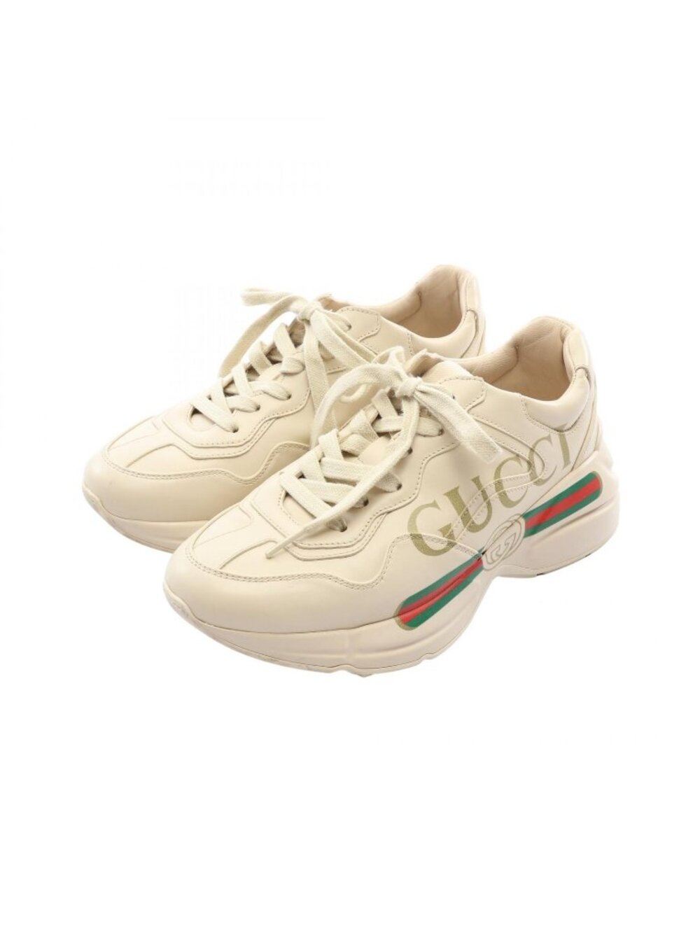Gucci Sneakers Rhyton Logo Leather Shoes